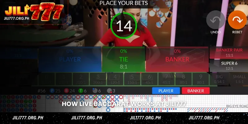 how live baccarat works at jili777